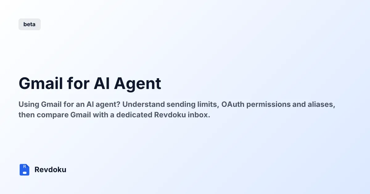 Gmail for AI Agent