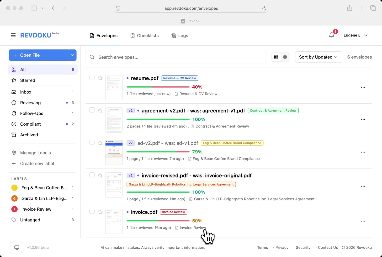 Use Case: Review a Mutual NDA