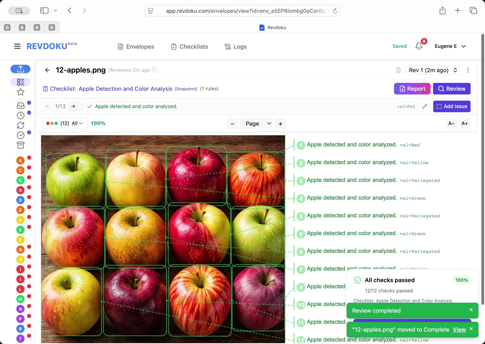 Read the per-apple color breakdown.