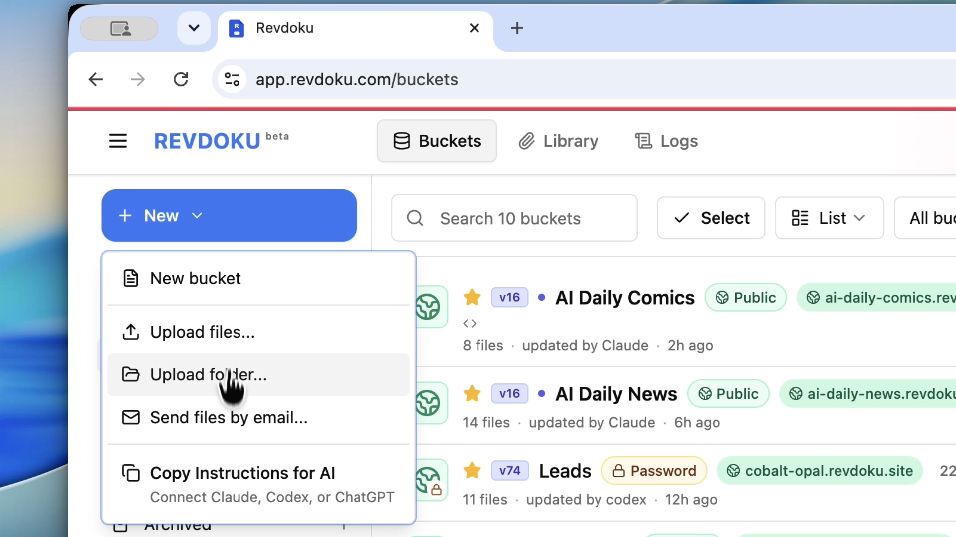 Publish a Local Static Build With Revdoku