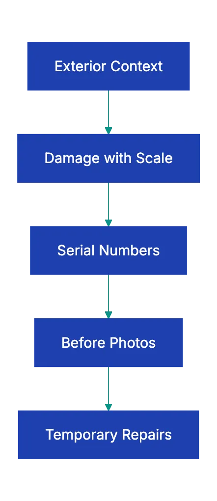 Why Insurance Claim Photos Get Rejected Diagram