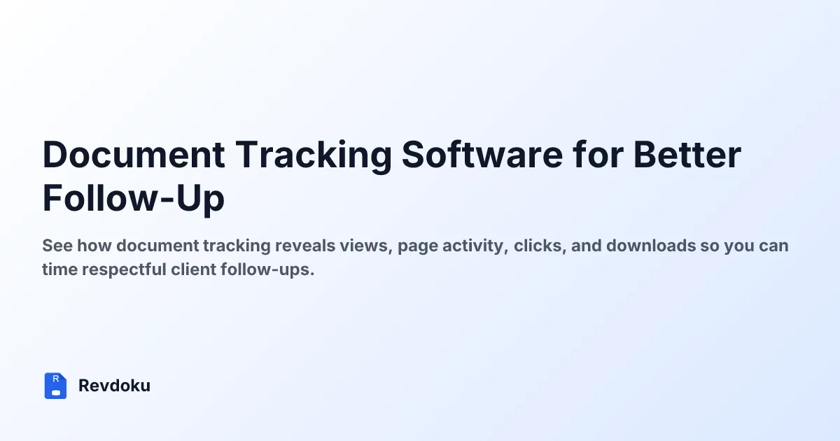 Document Tracking Software for Better Follow-Up