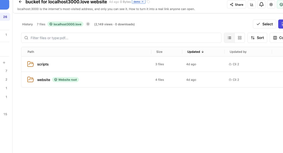 Revdoku turns a generated project folder into a live site